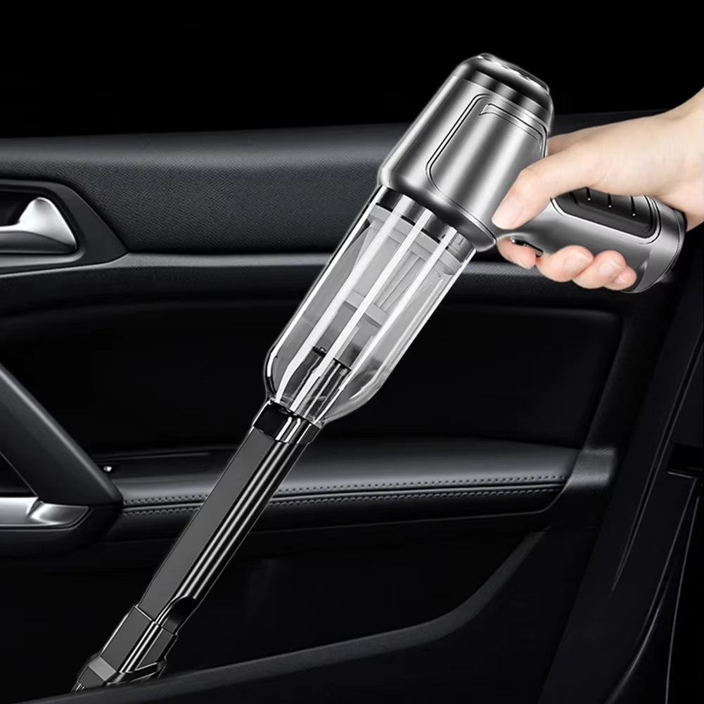 Suitu Car Mounted Vacuum Cleaner, Wireless Home and Car Dual-Purpose Dry and Wet Vacuum Cleaner, High-Power Portable Handheld VA