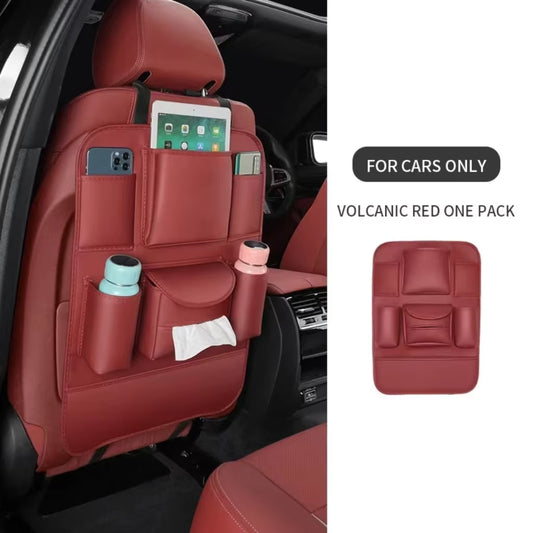 Car Seat Back Storage Bag Multifunctional Storage Anti-Kick Mats Large Capacity Car Backseat Organizer Protector Pad
