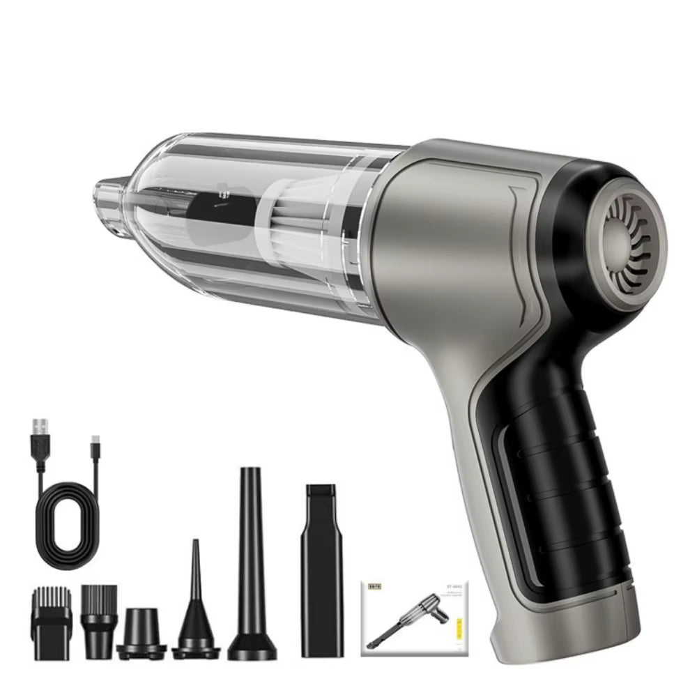 Suitu Car Mounted Vacuum Cleaner, Wireless Home and Car Dual-Purpose Dry and Wet Vacuum Cleaner, High-Power Portable Handheld VA