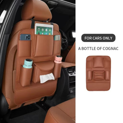 Car Seat Back Storage Bag Multifunctional Storage Anti-Kick Mats Large Capacity Car Backseat Organizer Protector Pad