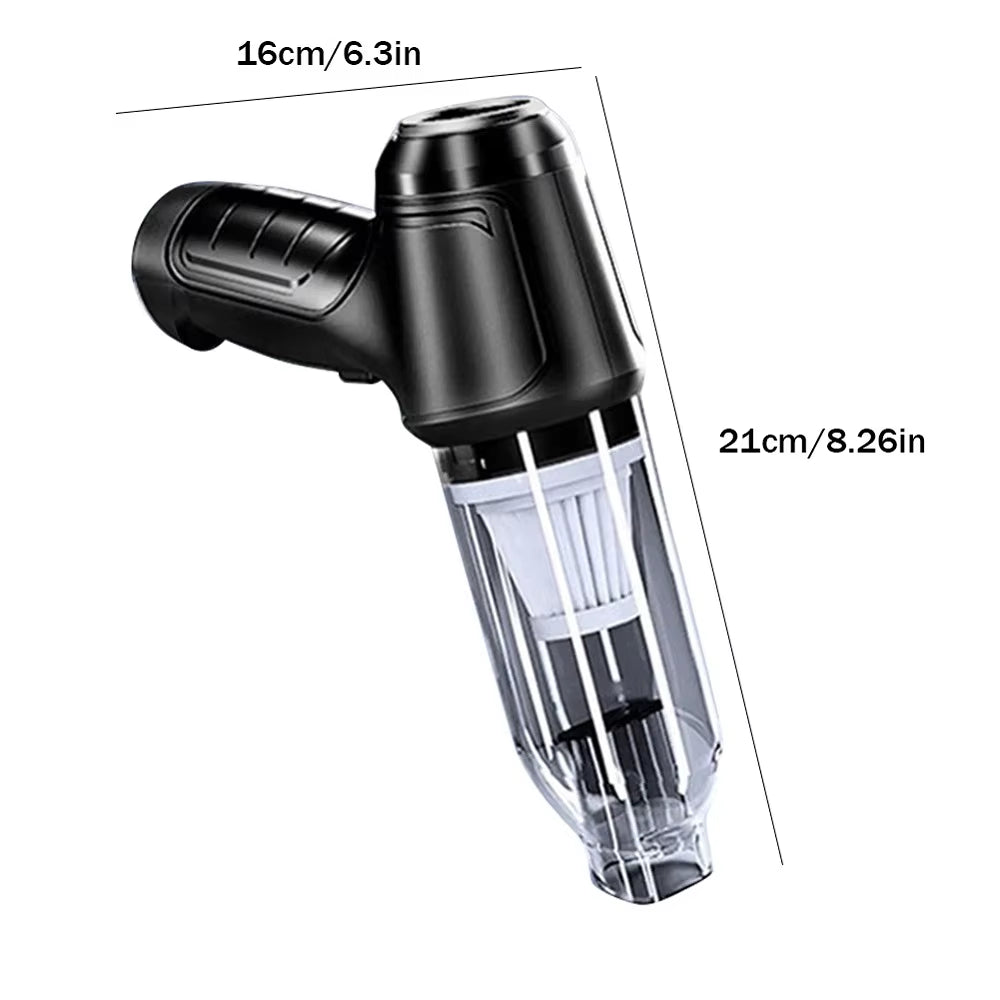 Suitu Car Mounted Vacuum Cleaner, Wireless Home and Car Dual-Purpose Dry and Wet Vacuum Cleaner, High-Power Portable Handheld VA