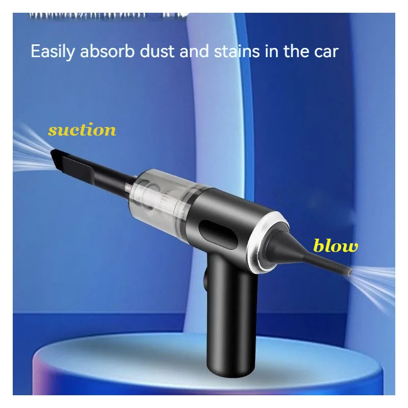 Car Vacuum Cleaner 120000PA Powerful Cleaning Machine Cars Cleaner Mini Wireless Portable Hand Held Cleaner for Home Appliance