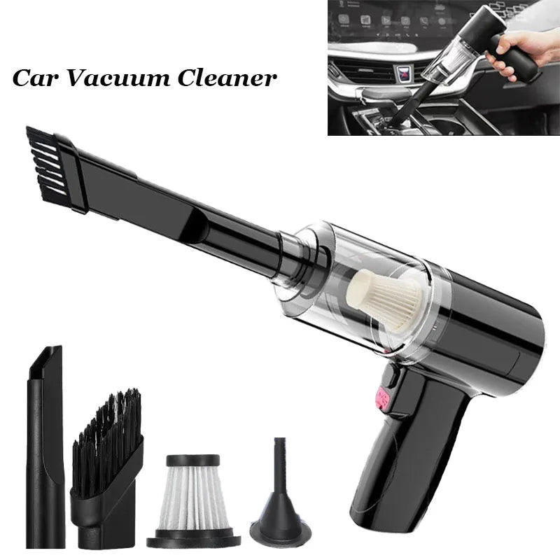 Car Vacuum Cleaner 120000PA Powerful Cleaning Machine Cars Cleaner Mini Wireless Portable Hand Held Cleaner for Home Appliance