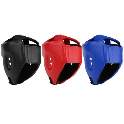 Kick Boxing Helmet PU Leather Men Women Karate Head Guard MMA Kickboxing Fight Training Head Protection Helmet