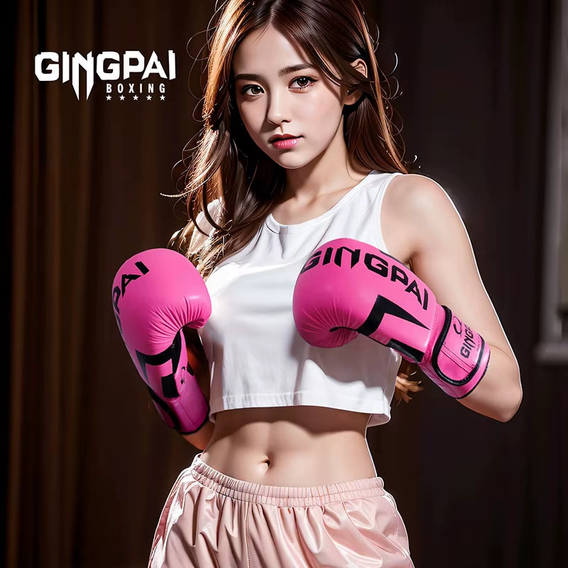 6/8/10/12Oz Kids Women/Men Boxing Gloves Sanda Sparring Muay Thai MMA Karate Punch Training Mitts Kickboxing Boxe De Luva DEO