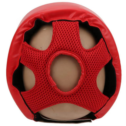 Kick Boxing Helmet PU Leather Men Women Karate Head Guard MMA Kickboxing Fight Training Head Protection Helmet