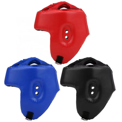 Kick Boxing Helmet PU Leather Men Women Karate Head Guard MMA Kickboxing Fight Training Head Protection Helmet