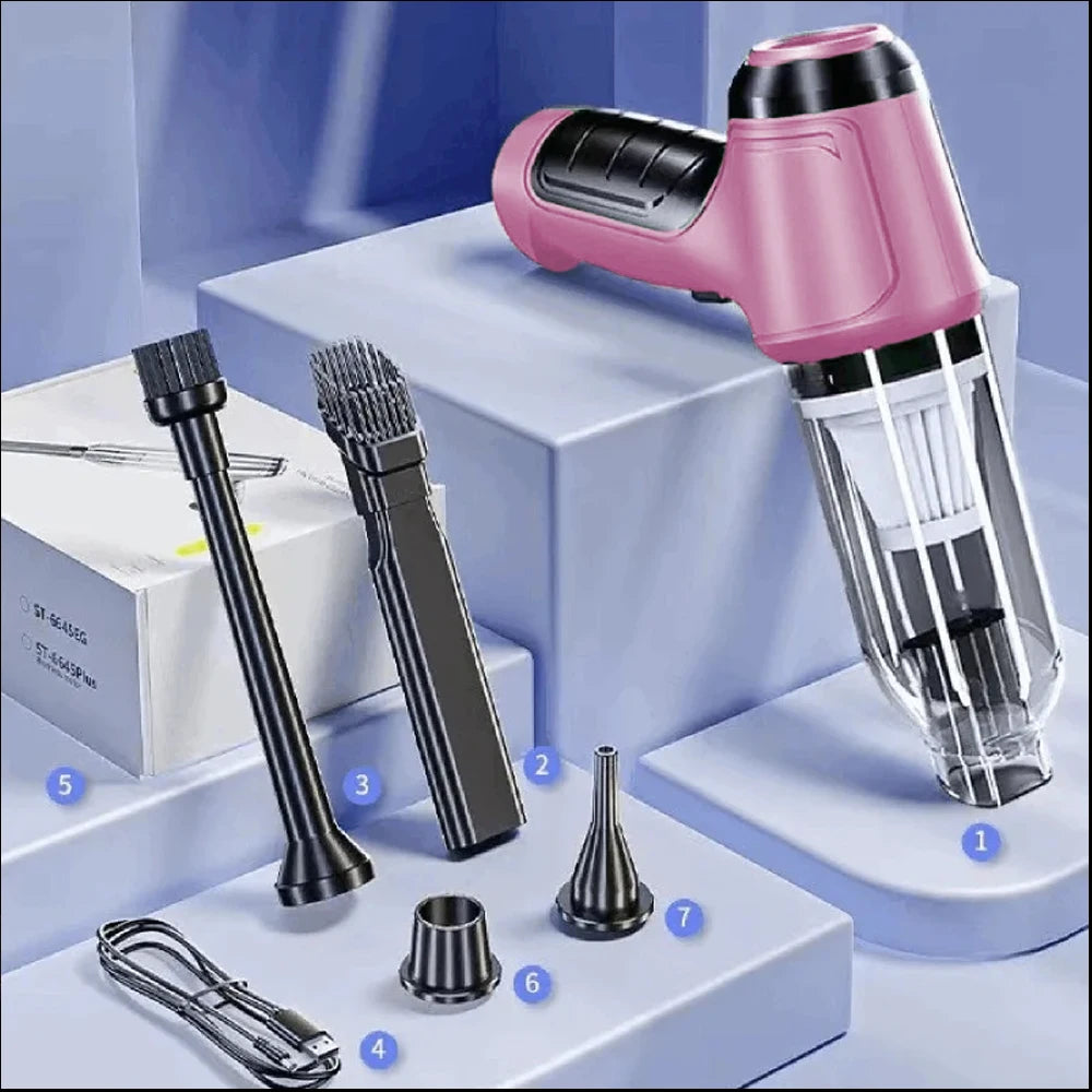 Car Vacuum Cleaner Wireless Portable Vacuum Machine 95000PA Strong Suction Handheld Mini Cleaner High Power Blower for Cars Home