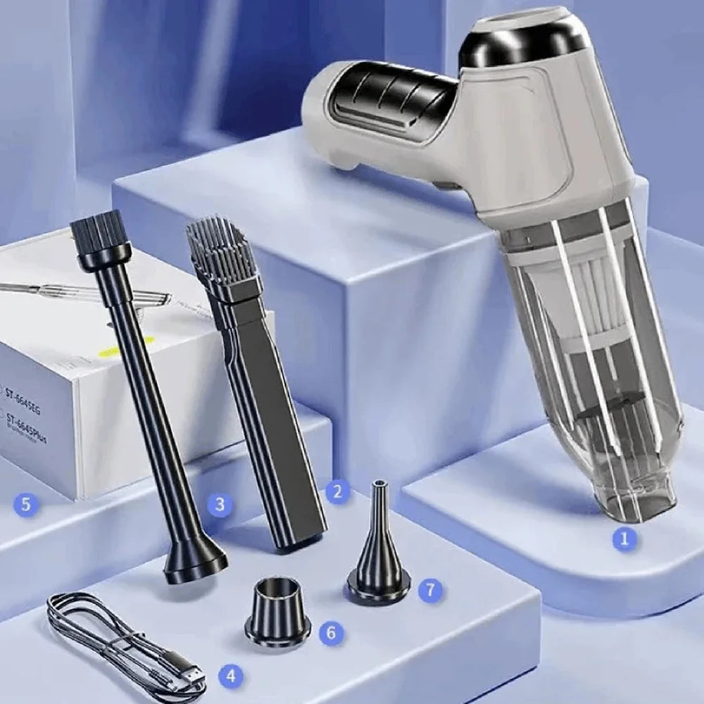 Car Vacuum Cleaner Wireless Portable Vacuum Machine 95000PA Strong Suction Handheld Mini Cleaner High Power Blower for Cars Home